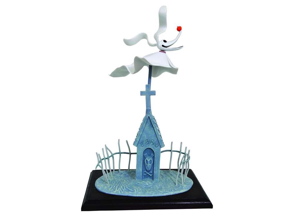 Nightmare Before Christmas statue af Zero the Ghost Dog på 25 cm