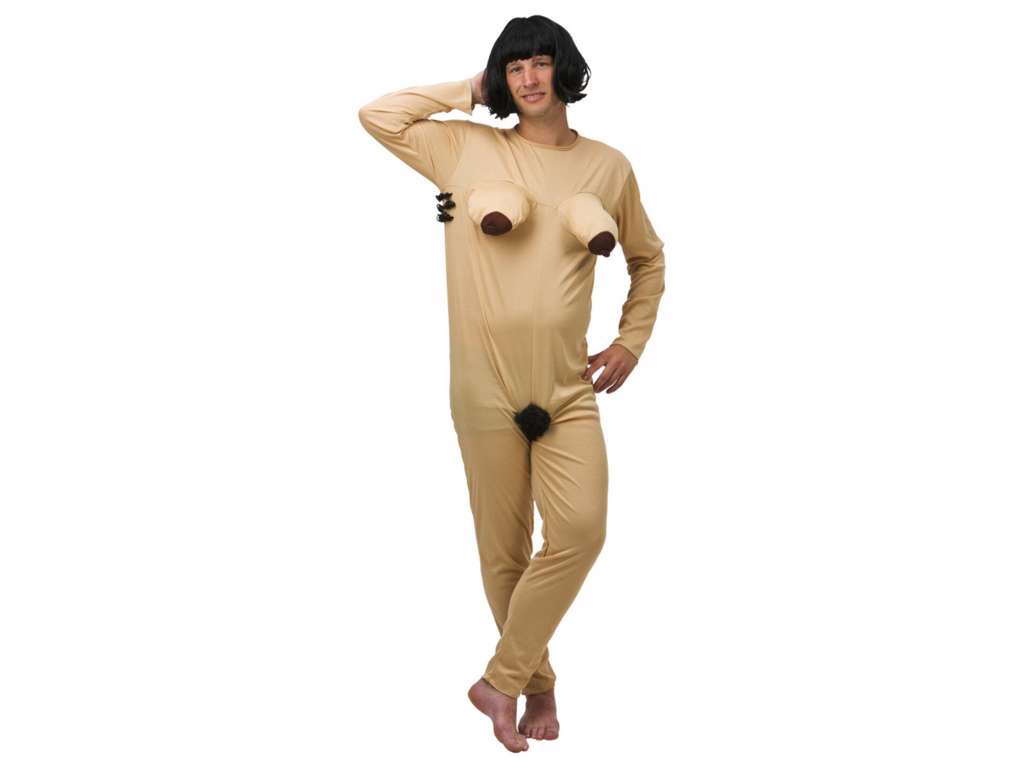 Nøgen kvinde kostume str S-M fra Joker