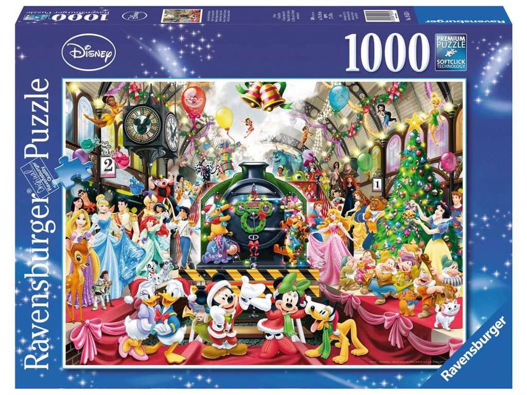 Disney Christmas puslespil på 1000 brikker fra Ravensburger