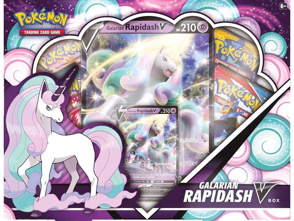 Pokemon Galarian Rapidash V box