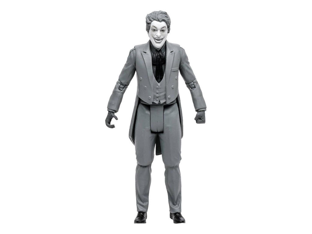 DC Retro actionfigur af Batman 66 The Joker (Black & White TV Variant) 15 cm