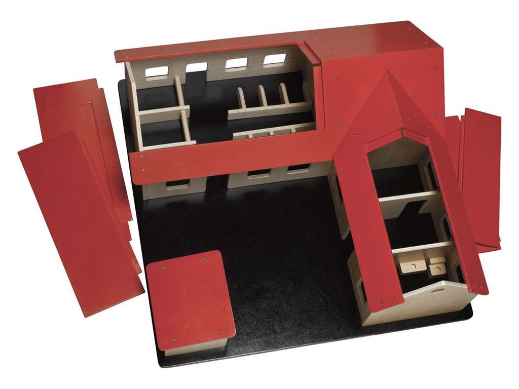 Stor bondegård i træ fra Krea