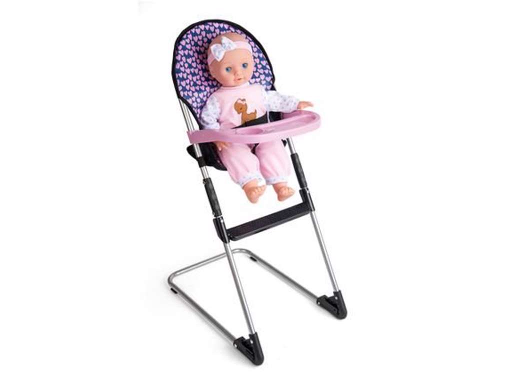 Højstol på 65 cm til babydukke fra My Baby