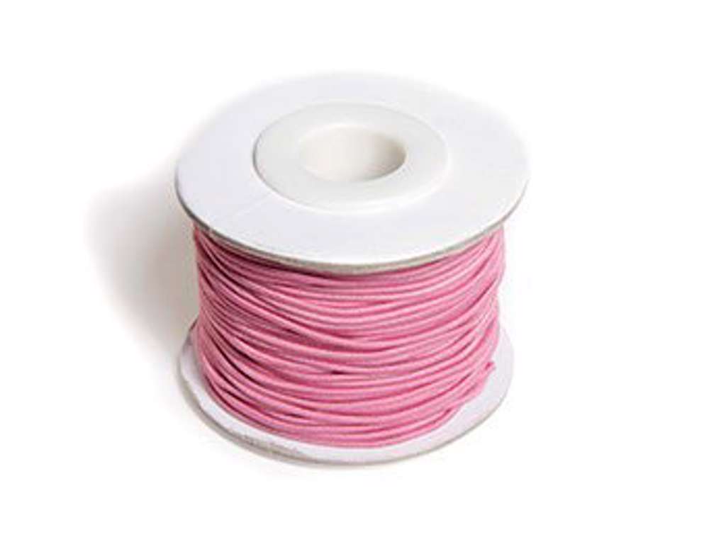 Elastiksnor 1.2mm x 25m lyserød