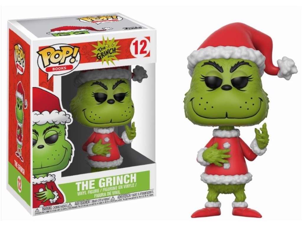 The Grinch POP! vinyl figur af Grinch in Santa Outfit på 9 cm