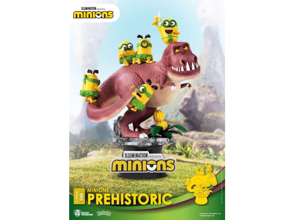 Minions D-Stage diorama Prehistoric på 15 cm