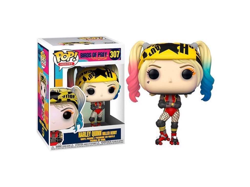 Birds of Prey POP! vinyl figur af Harley Quinn Roller Derby på 9 cm
