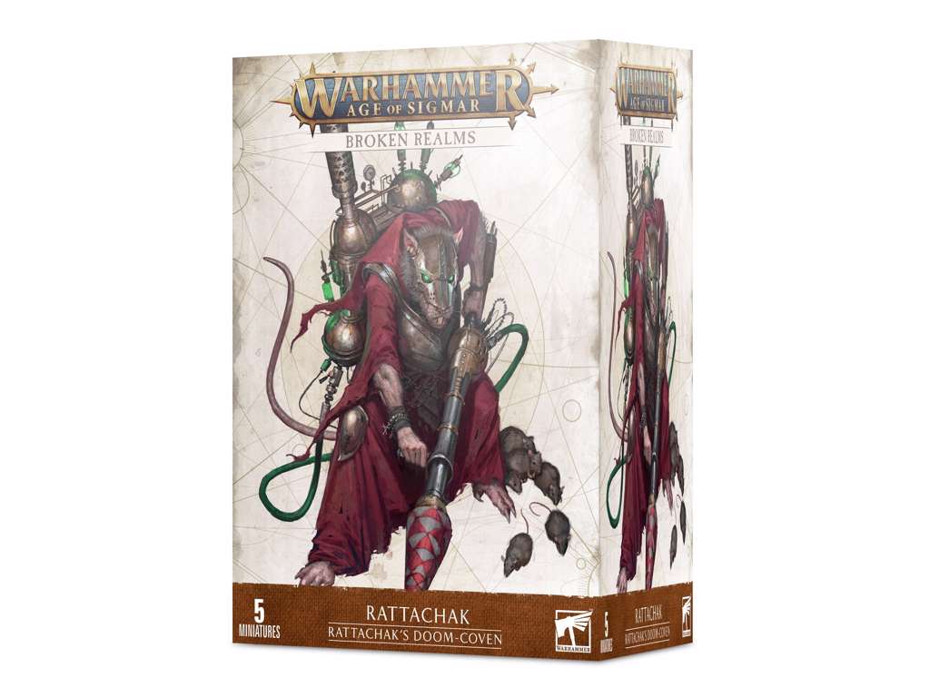 Warhammer: Age of Sigmar Broken Realms Rattachak's Doom-Coven figur sæt