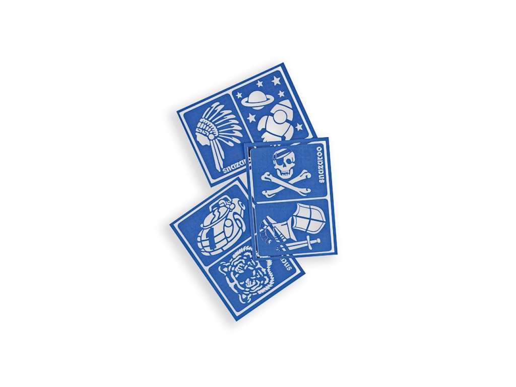 Sminkefarve stencil - dreng