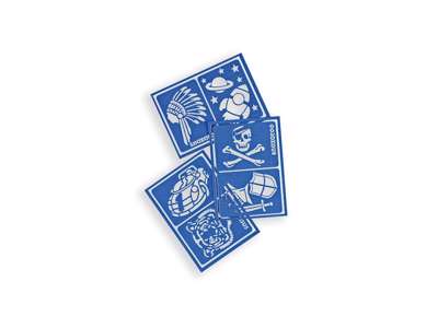 Sminkefarve stencil - dreng