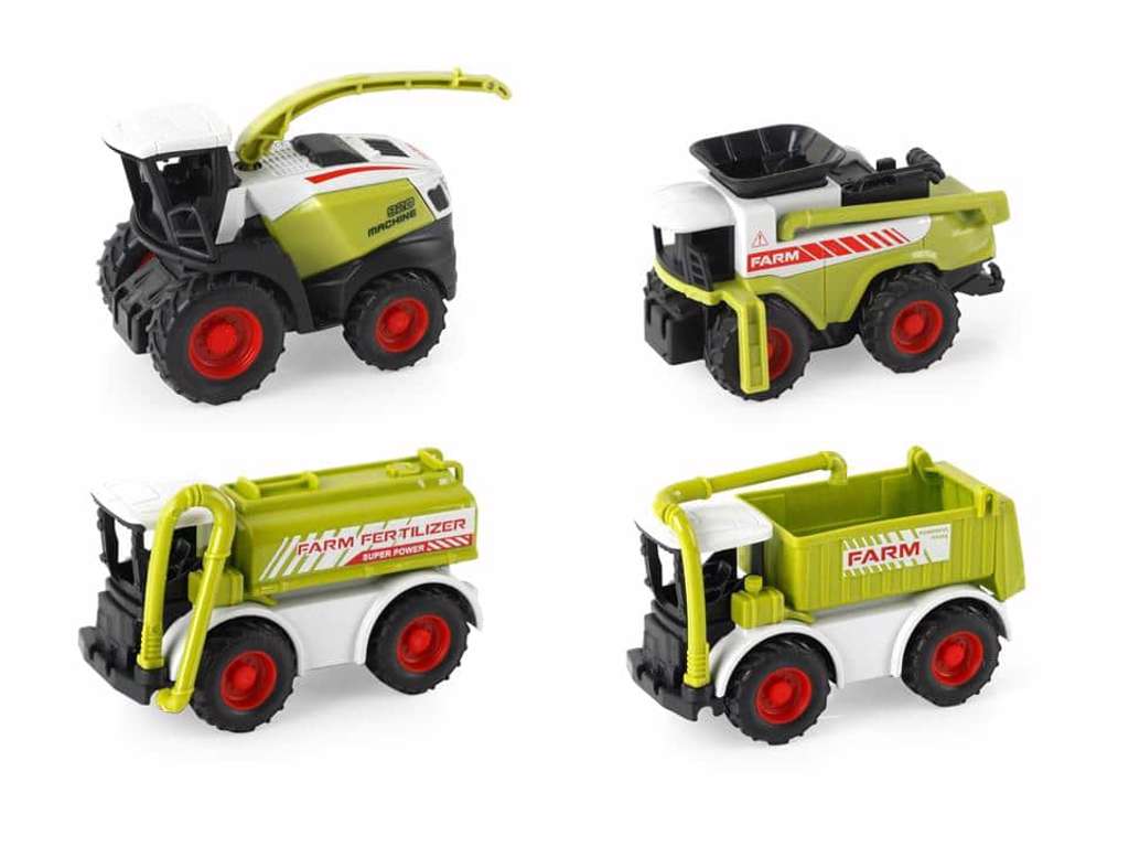 Landbrugsmaskiner m. pull back - assorterede