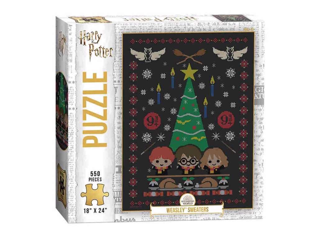 Weasley sweater puslespil med 550 brikker fra Harry Potter