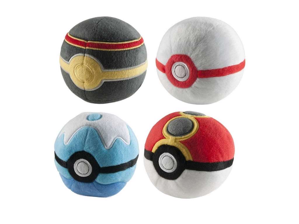 Pokémon plys Pokéball på 7 cm