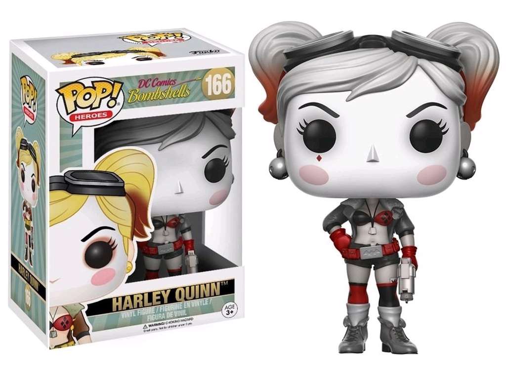 DC Comics Bombshells POP! vinyl figur af Harley Quinn (Flashback) på 9 cm