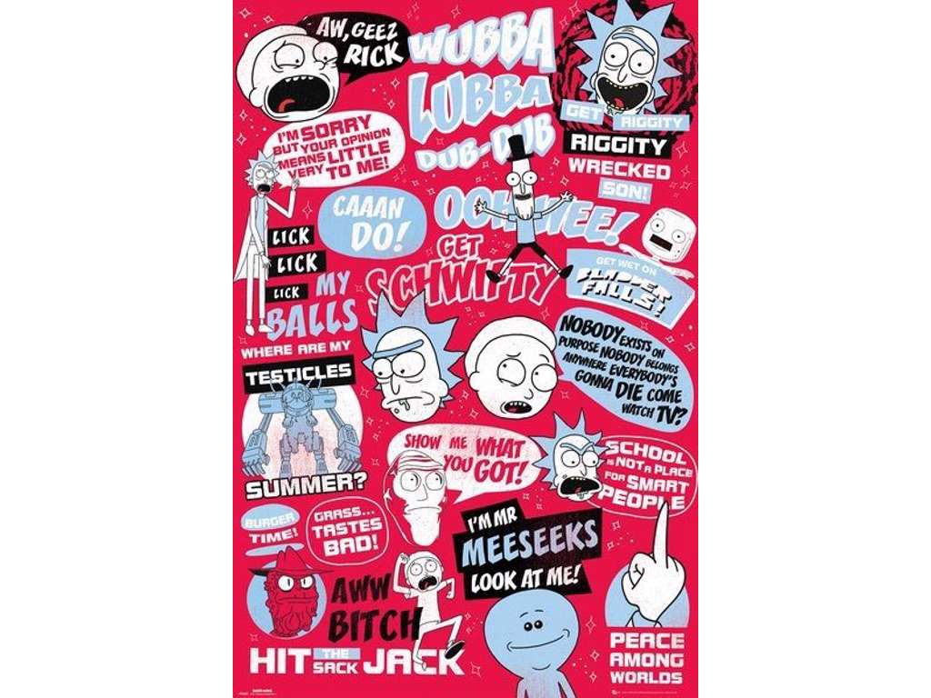 Rick and Morty Quotes plakat 61 x 91 cm - 245