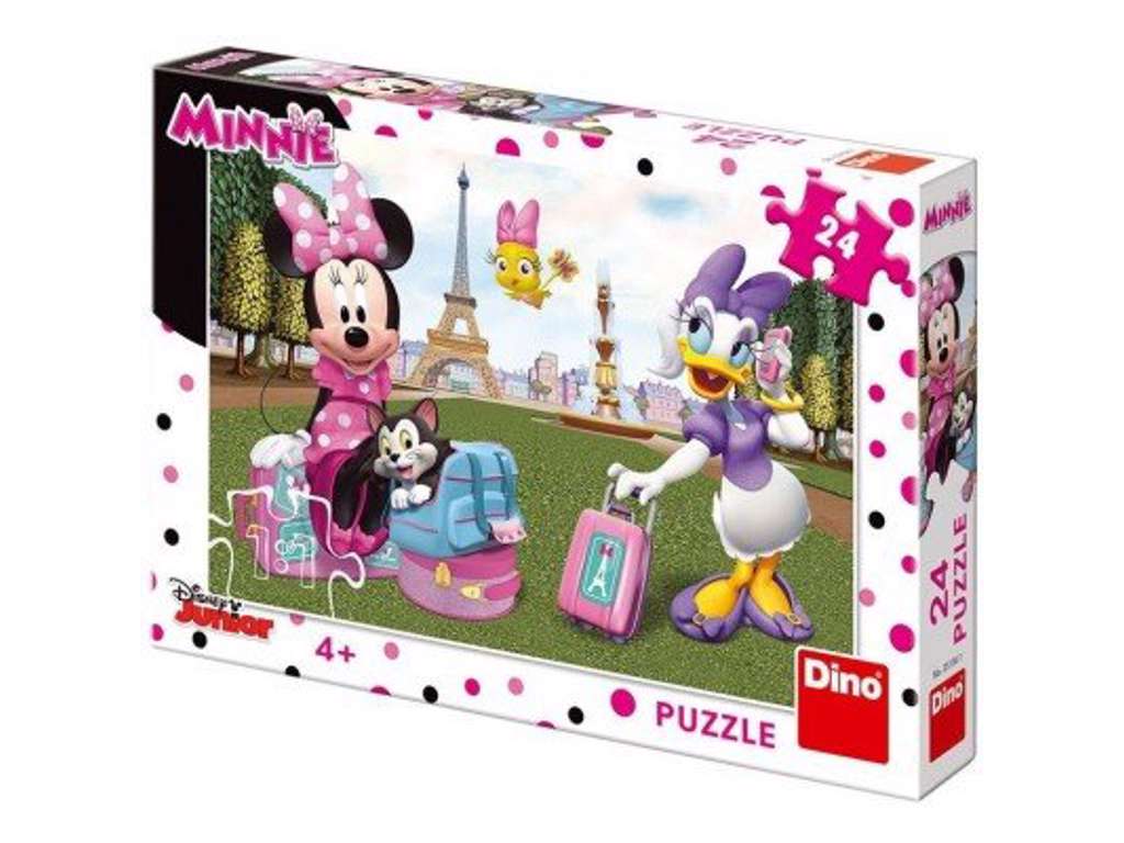 Andersine og Minnie Mouse puslespil på 24 brikker