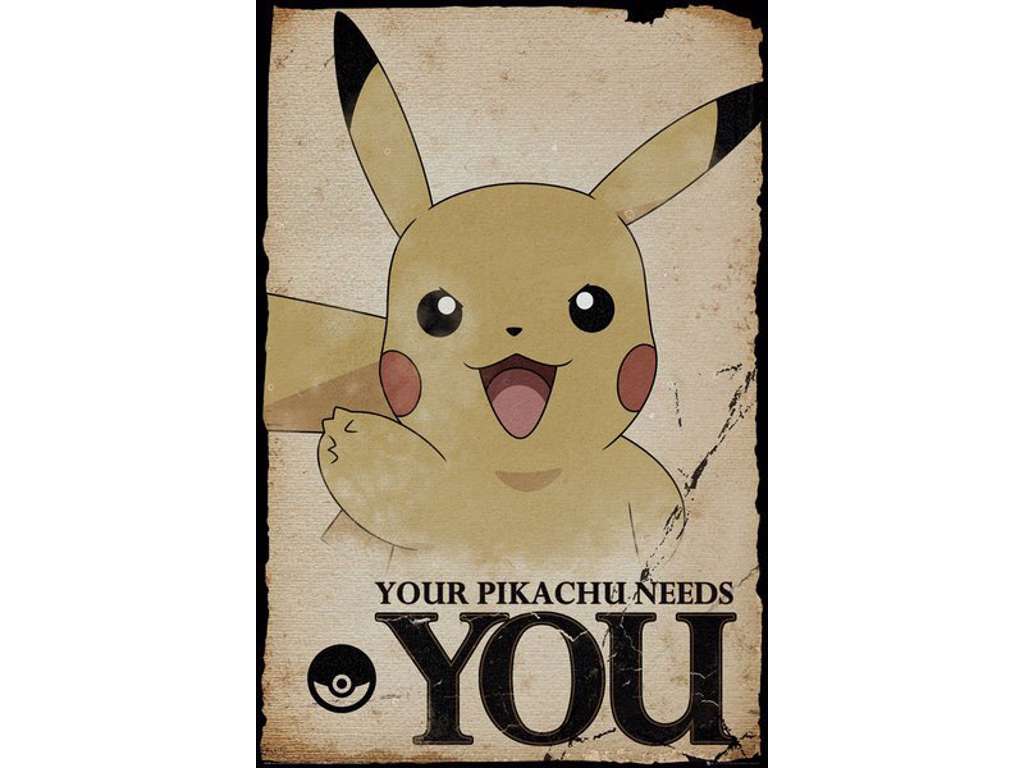Pokemon Pikachu Needs You plakat 61 x 91 cm