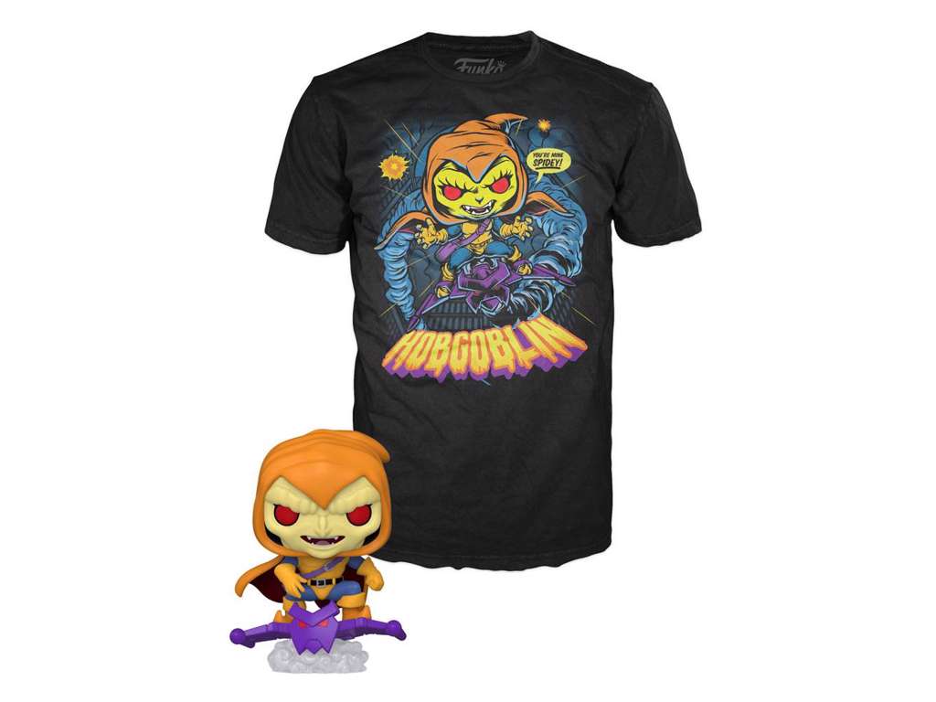 Marvel POP! & Tee Box Animated Spiderman: Hobgoblin størrelse M