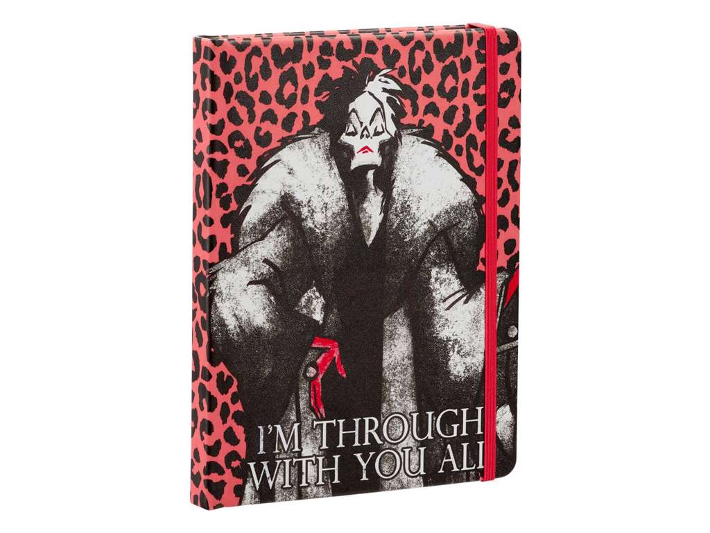 Disney Villains notesbog med Cruella de Vil