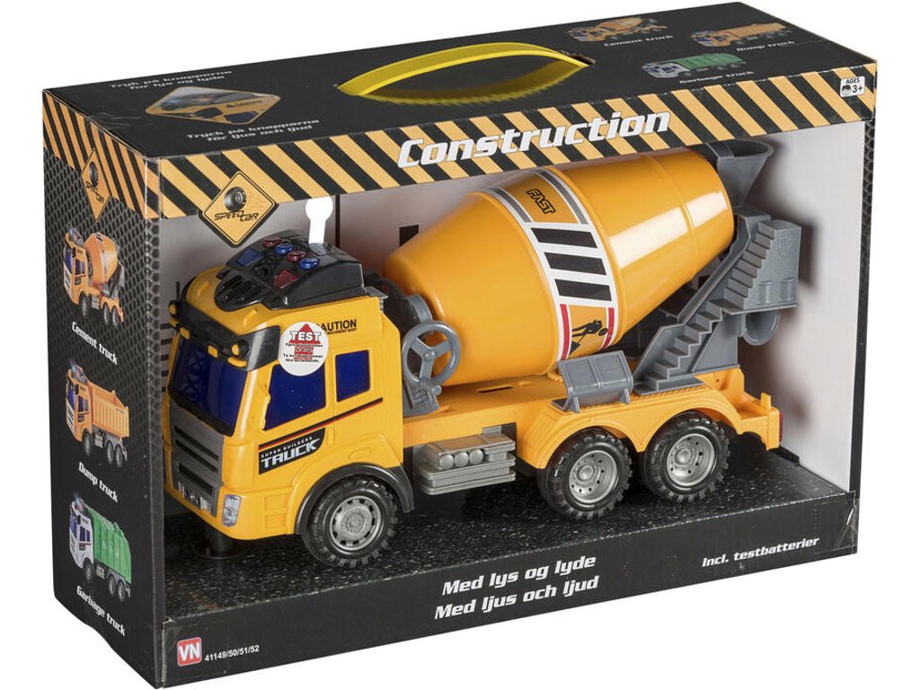 Cementblander med lys og lyd