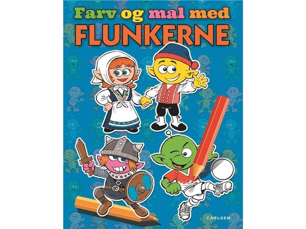 Farv og mal med Flunkerne - aktivitetsbog