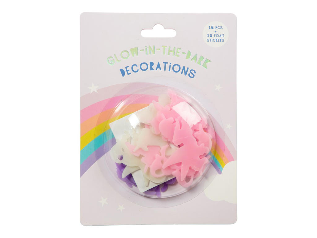 Selvlysende enhjørninger til væggen