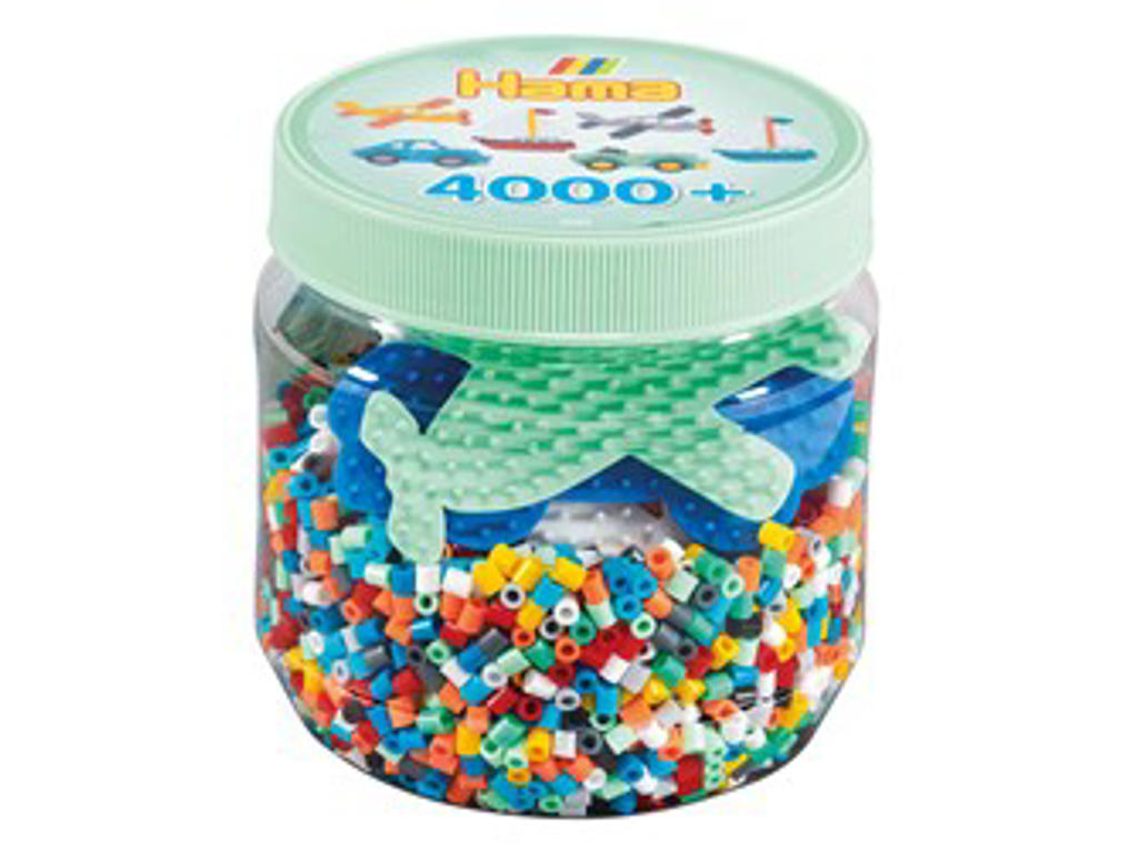 Hama midi perler 4000stk +3ass stift 2053