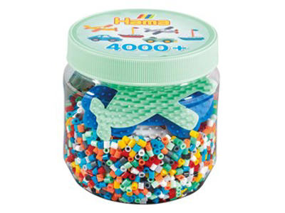 Hama midi perler 4000stk +3ass stift 2053