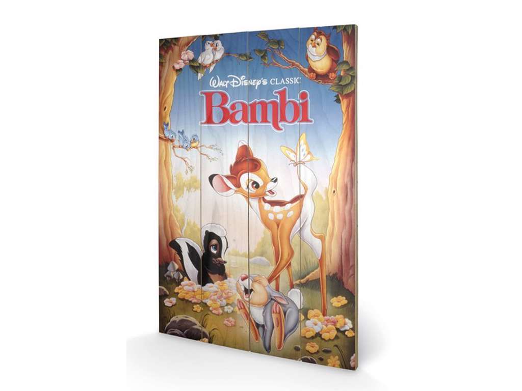 Bambi træ plade "plakat" 40x60 cm