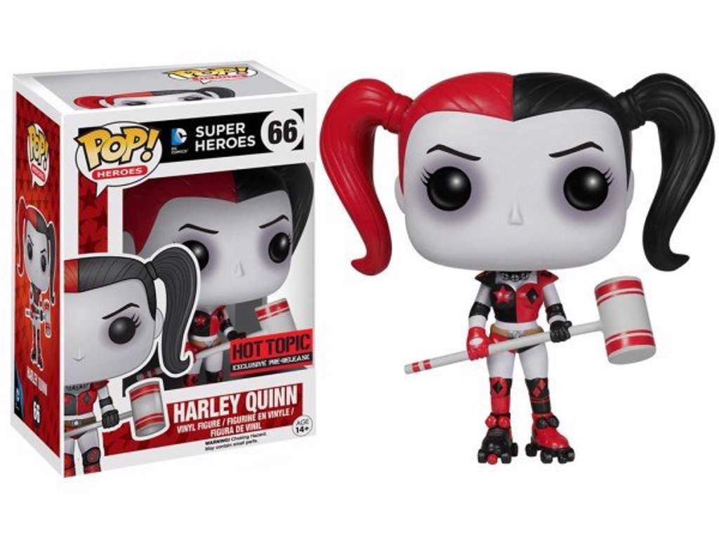 DC Comics POP! vinyl figur Roller Derby Harley Quinn 9 cm