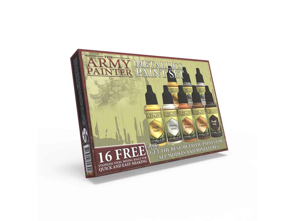 Warpaints Metallic Paint Set fra The Army Painter (8 malinger)