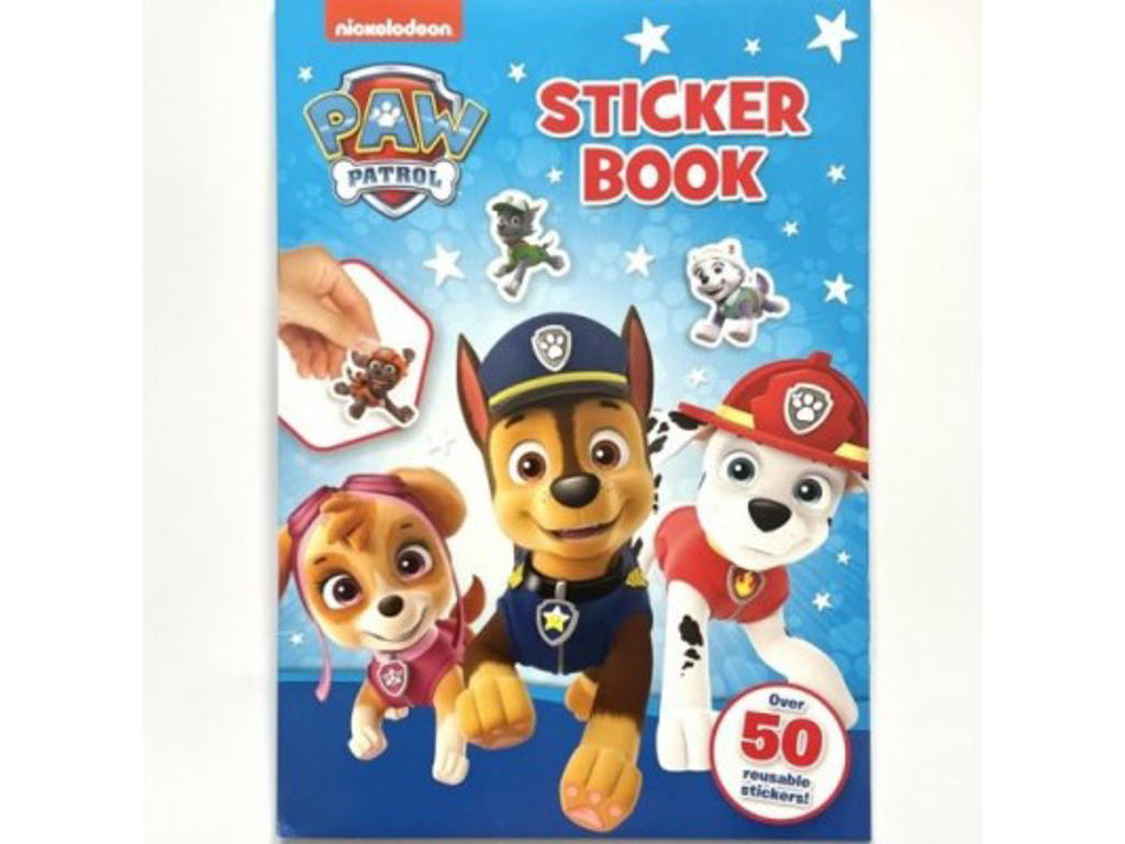 Paw Patrol malebog med stickers