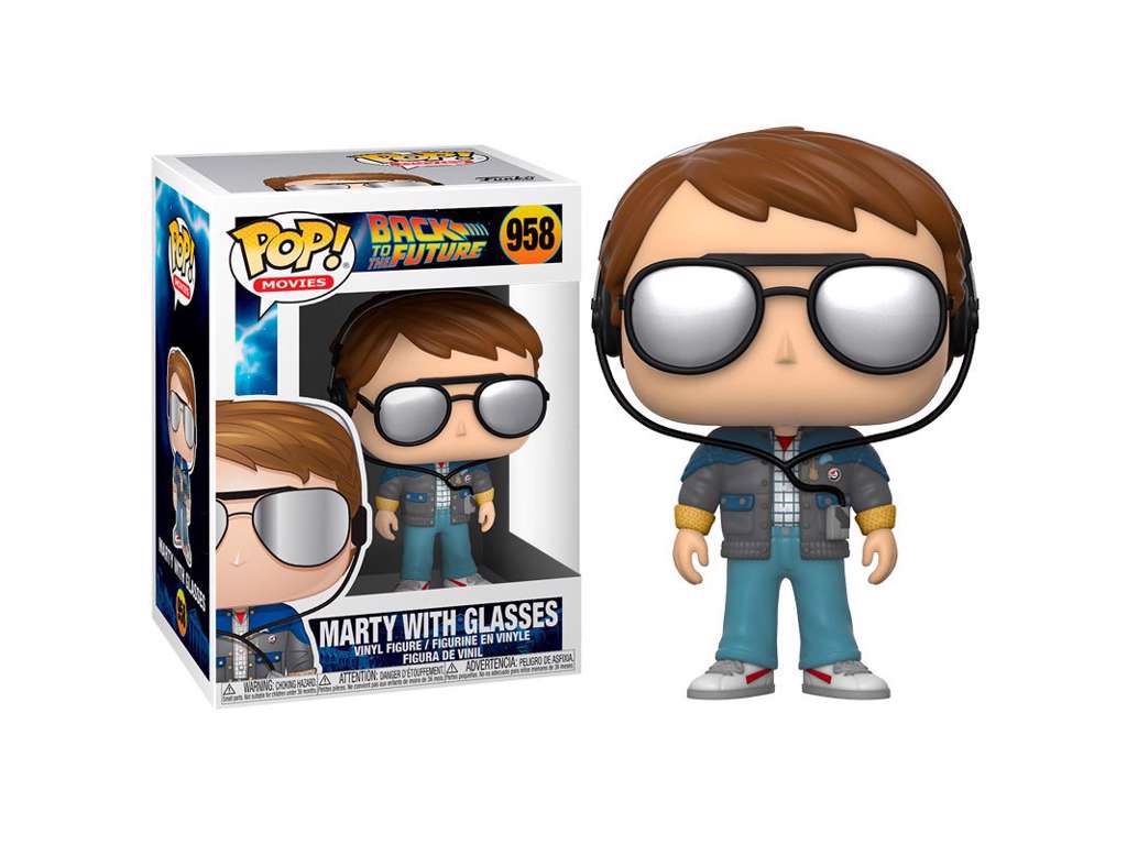 Back to the Future POP! vinyl figur af Marty w/glasses på 9 cm