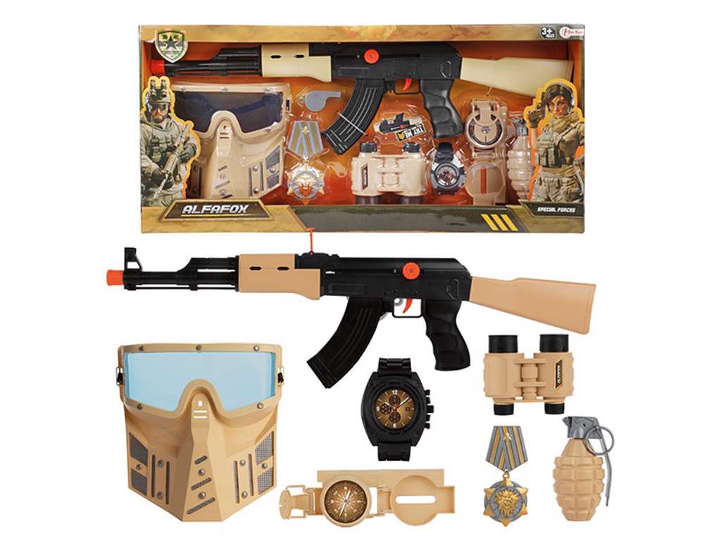 ALFAFOX riffel og maske i ørkenfarver