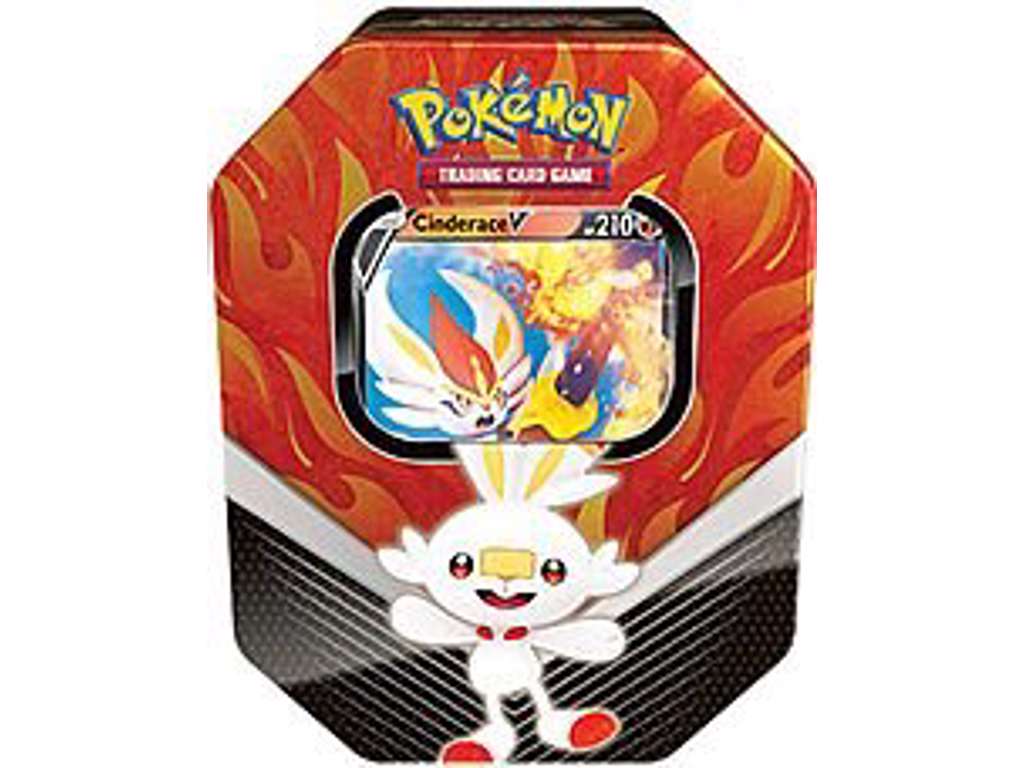 Pokémon Cinderace V Galar tin box