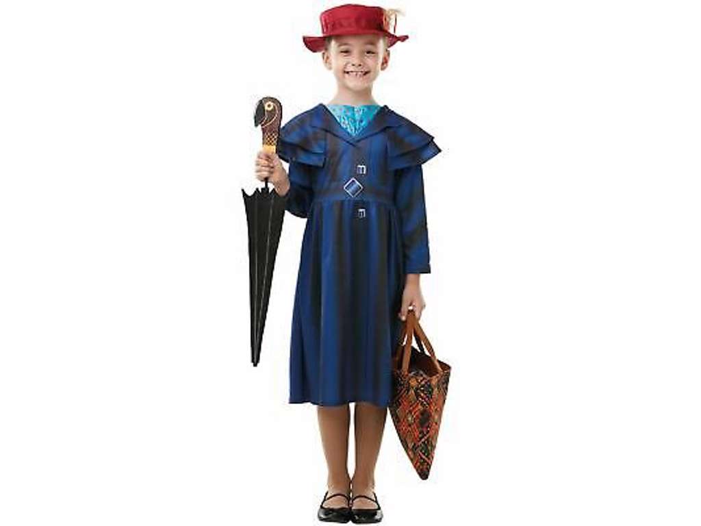 Mary Poppins børnekostume fra Rubies - 5-6 år