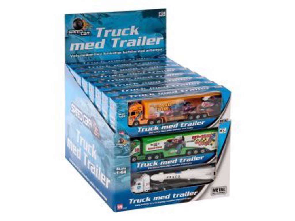Lastbil med trailer i 1:64 fra Speedcar