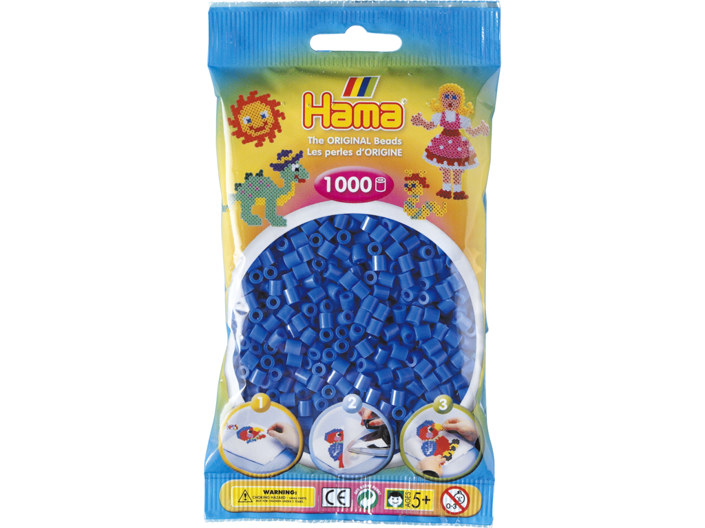 1000stk. Hama Midi lyseblå  207-09