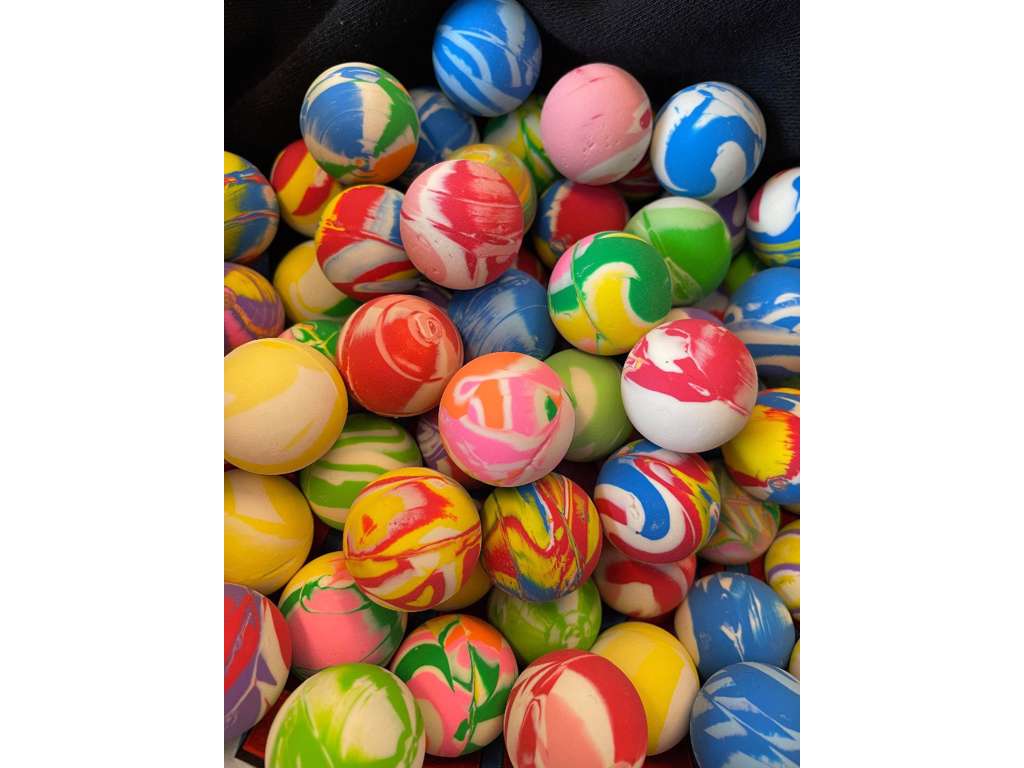 Hoppebold - flerfarvet