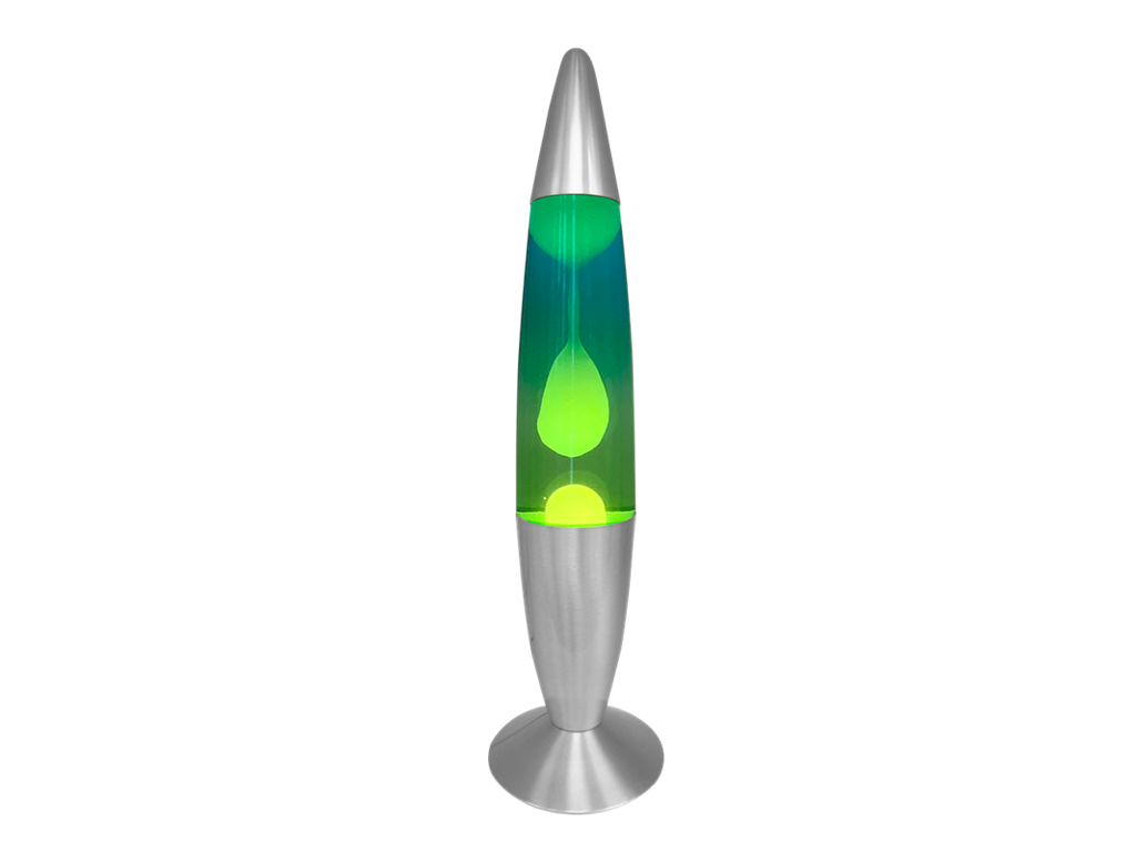 Lavalampe på 48 cm - blå/grøn