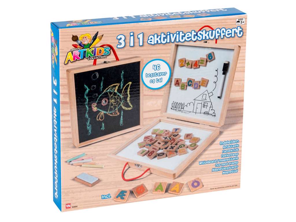 Tegnekuffert 3 i 1 med tilbehør fra Artkids