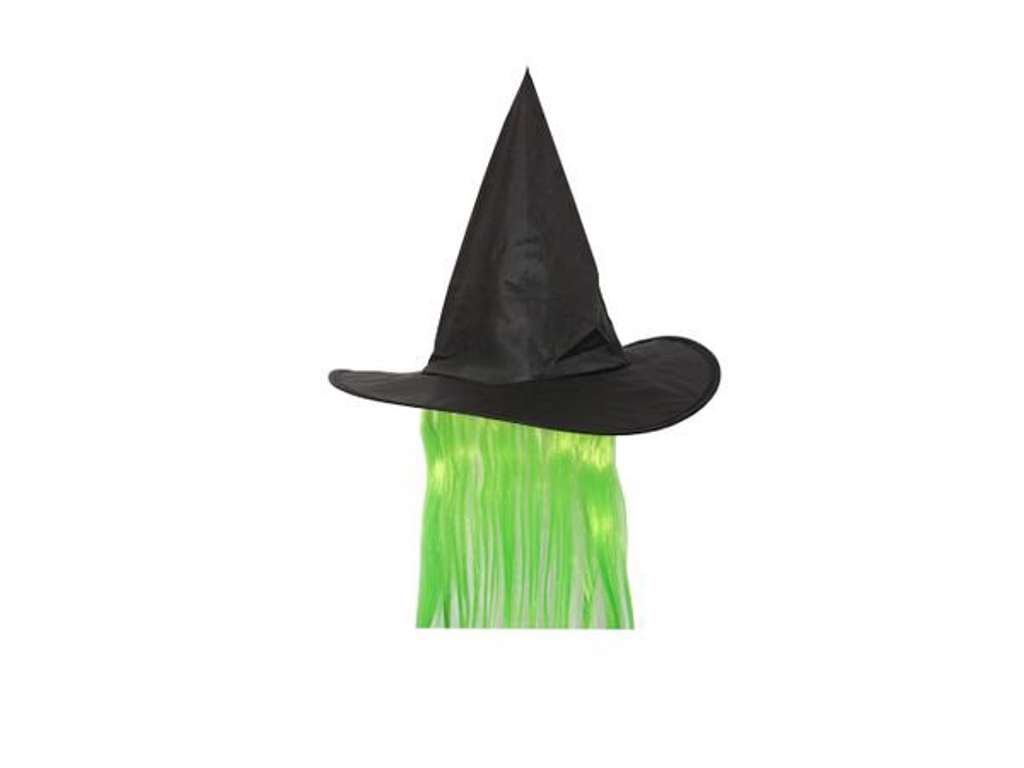 Heksehat med grønt hår