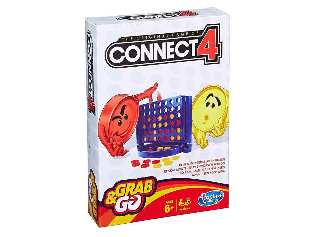 Connect 4 Grab And Go (Nordic) - brætspil fra Hasbro