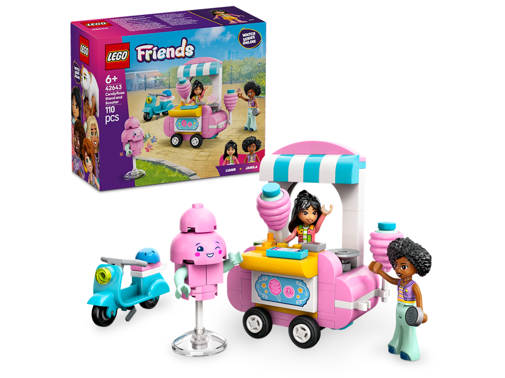 Candyfloss-bod og scooter - LEGO Friends 6+ år - 42643