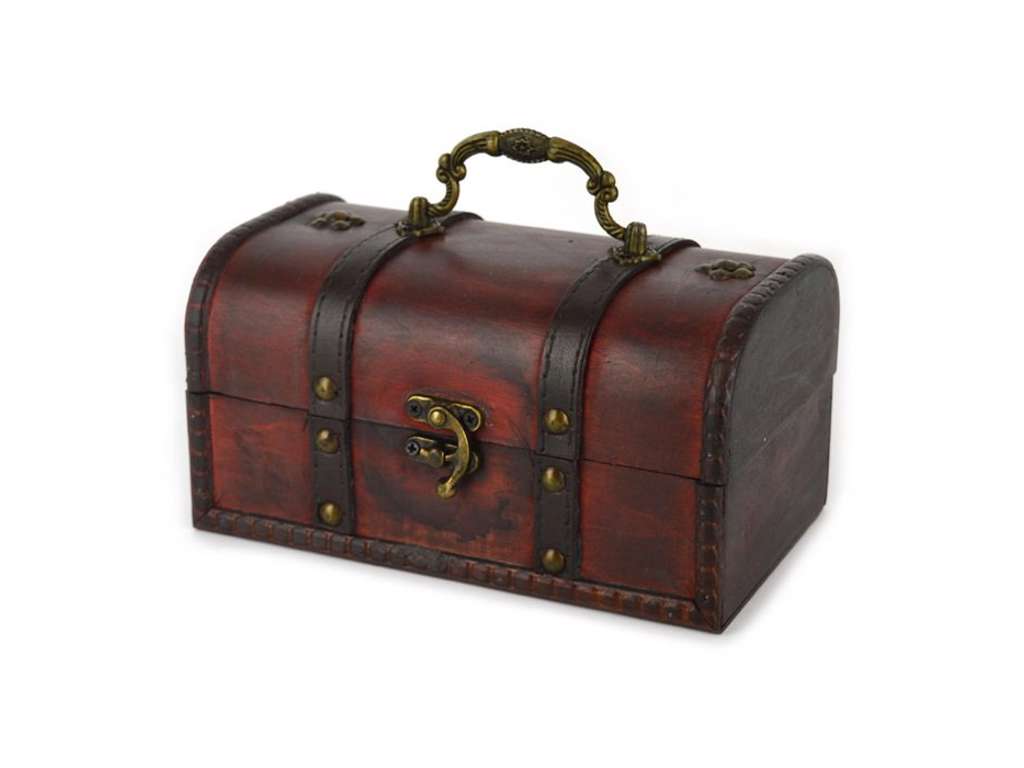 Medium Skattekiste i træ