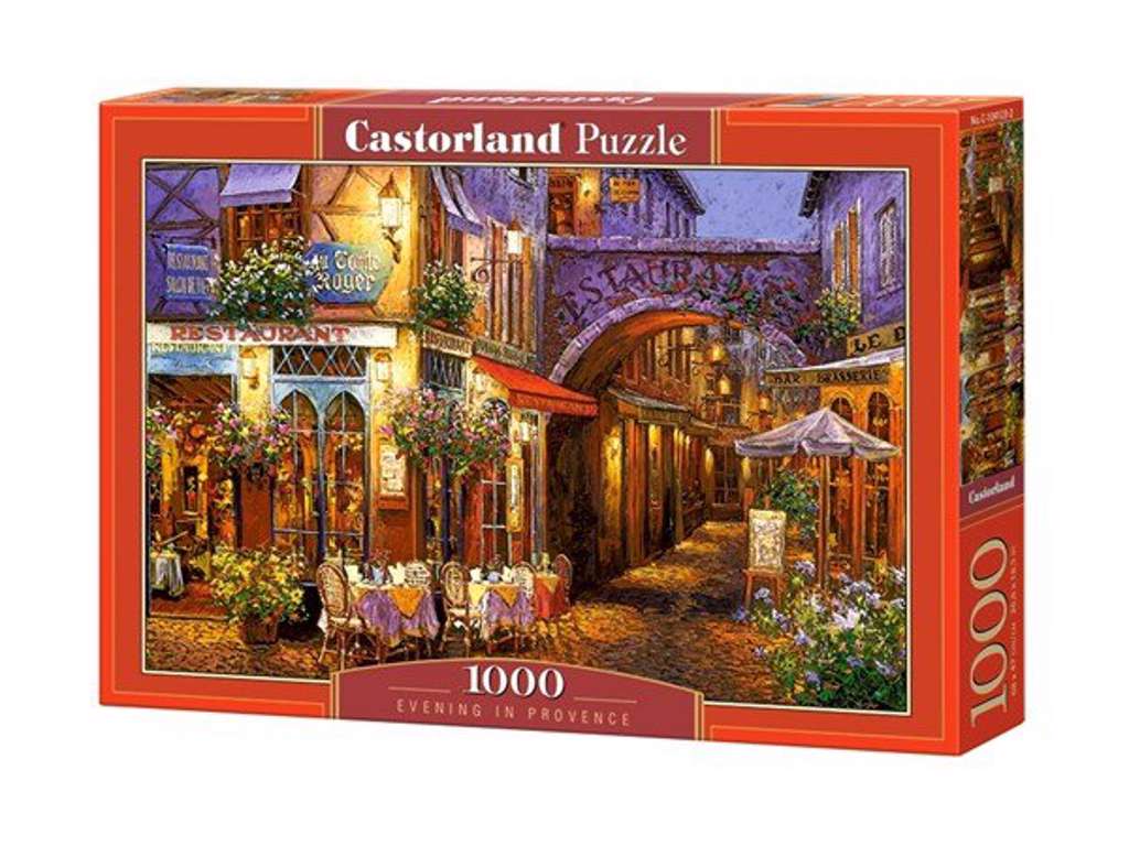 Provence om aftenen puslespil med 1000 brikker fra Castorland