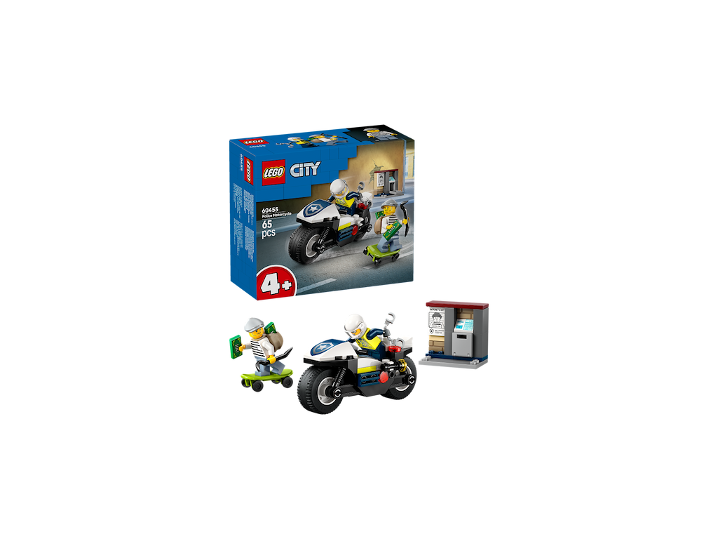Politimotorcykel på forbryderjagt - 60455 - LEGO City Police