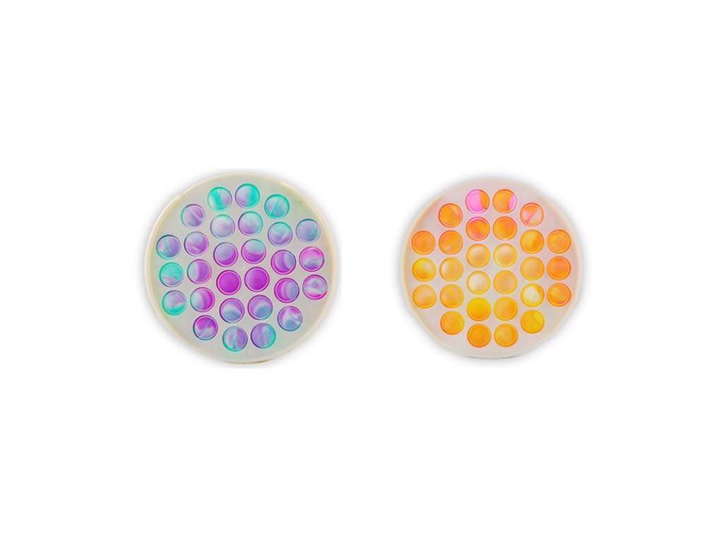 Tie Dye rund luksus pop-it