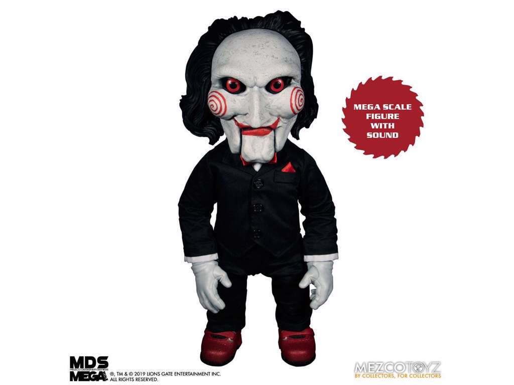 Saw Mega Scale talende action figur af Billy på 38 cm