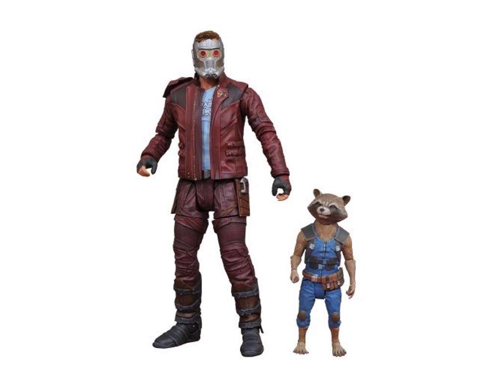 Marvel Select  Guardians of the Galaxy Volume 2 action figur af Star-Lord & Rocket Raccoon på 18 cm